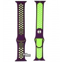 Ремінець Apple Watch Sport Nike + 42 mm / 44 mm (purple / green)