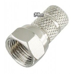 Штекер F (RG-59) накрутка, отверстие Ø4,8мм, цинк Штекер F (RG-59) накрутка, отверстие Ø4,8мм, цинк