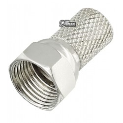 Штекер F (RG-58) накрутка, отверстие Ø5мм, цинк Штекер F (RG-58) накрутка, отверстие Ø5мм, цинк