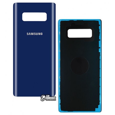 Задняя крышка батареи для Samsung N950F Galaxy Note 8, синяя, deep sea blue