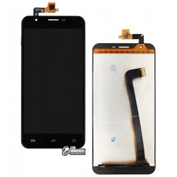 Дисплей для Bravis Atlas A551, черный, с сенсорным экраном (дисплейный модуль)