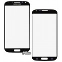 Скло дисплея Samsung I9500 Galaxy S4, I9505 Galaxy S4, чорний колір, Black Edition