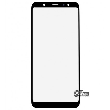 Стекло корпуса для Samsung A605F Dual Galaxy A6+ (2018), черное