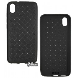 Чехол для Xiaomi Redmi 7A, Weaving Case, силикон, черный