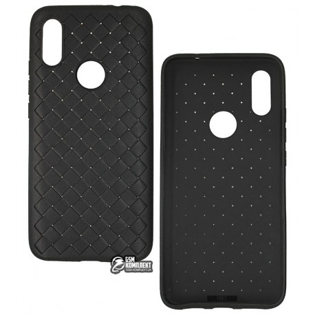 Чехол для Xiaomi Redmi 7, Weaving Case, силикон, черный Чехол для Xiaomi Redmi 7, Weaving Case, силикон, черный