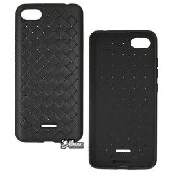 Чехол для Xiaomi Redmi 6A, Weaving Case, силикон, черный