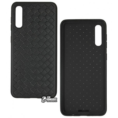 Чехол для Samsung Galaxy A50 (A505F), Weaving Case, силикон, черный Чехол для Samsung Galaxy A50 (A505F), Weaving Case, силикон, черный