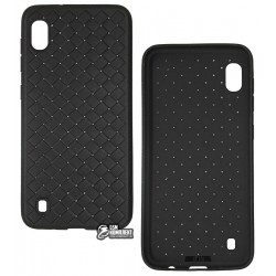 Чехол для Samsung A105F Galaxy A10 (2019), Weaving Case, силикон, черный Чехол для Samsung A105F Galaxy A10 (2019), Weaving Case, силикон, черный