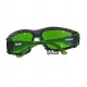 Очки защитные Sigma Zoom зеленые, с обтюатором и сменными дужками, anti-fog, anti-scratch