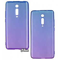 Чехол для Xiaomi Mi9T/Mi9T Pro (Redmi K20/K20 Pro), Gradient Design, прозрачный силикон, голубой-фиолетовый