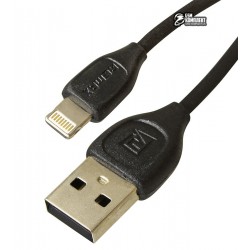 Кабель Micro-USB+Lightning - USB, 2 в 1, Remax Lesu series RC-050t, 2 метра, двухсторонний, черный