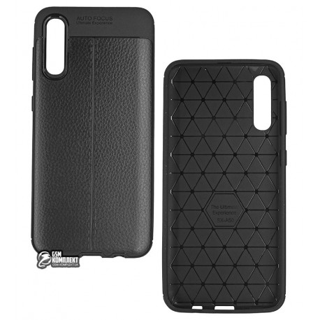 Чехол для Samsung A505F Galaxy A50 (2019), Ultimate Experience Leather, силиконовый, черный Чехол для Samsung A505F Galaxy A50 (2019), Ultimate Experience Leather, силиконовый, черный