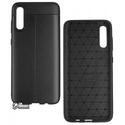 Чехол для Samsung A705F Galaxy A70 (2019), Ultimate Experience Leather, силиконовый, черный