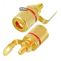 Гнездо акустическое Banan, монтажное, корпус металл gold Гнездо акустическое Banan, монтажное, корпус металл gold