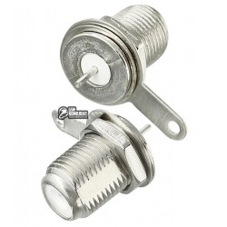 Гнездо F монтажное, гайка снизу, L=18мм, цинк Гнездо F монтажное, гайка снизу, L=18мм, цинк