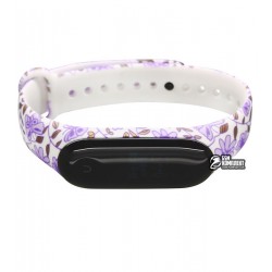 Ремешок для Xiaomi Mi Band 3 / Mi Band 4, с узором, бабочки