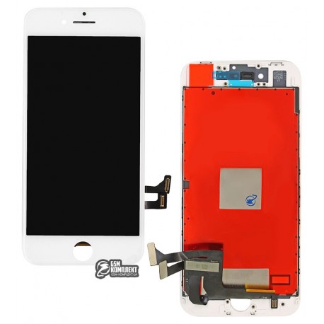 Дисплей iPhone 8 Plus, білий, с сенсорним екраном (дисплейний модуль), copy