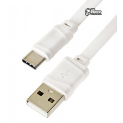 Кабель Type-C - USB, Hoco X5 Bamboo, лапша, силиконовый, 1 метр