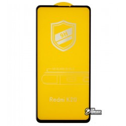 Закаленное защитное стекло для Xiaomi Mi9T, Redmi K20, 0,26 мм 9H, 3D, черное
