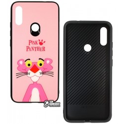 Чехол для Xiaomi Redmi Note 7, TOTO, Cartoon Print Glass, Pink Panther