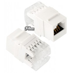 Модуль RJ-45 Keystone 6-ой категории, 180град., с заглушкой