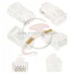 Коннектор 8р8с (RJ-45), категория-6