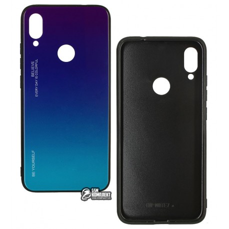 Чехол для Xiaomi Redmi Note 7, TOTO Glass Case Gradient, стекло-силикон