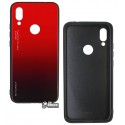 Чехол для Xiaomi Redmi 7, TOTO Glass Case Gradient, стекло-силикон, Red