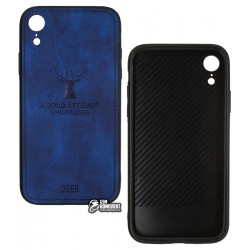 Чехол для iPhone Xr, TOTO Deer Shell With Leather Effect, силикон