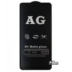 Закаленное защитное стекло для Xiaomi Redmi Note 7 0,26 мм 9H, 2.5D, Full Glue, матовое, черное