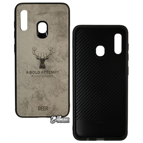 Чехол для Samsung A205F/A305F Galaxy A20/A30 (2019), TOTO Deer Shell With Leather Effect