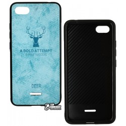 Чехол для Xiaomi Redmi 6A, TOTO Deer Shell With Leather Effect