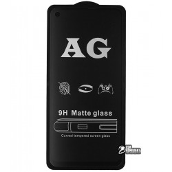 Закаленное защитное стекло для Samsung A606 Galaxy A60 (2019), 0,26 мм 9H, 2.5D, Full Glue, матовое, черное