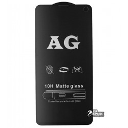 Закаленное защитное стекло для Samsung G970 Galaxy S10e, 0,3мм 9H, Full Glue, матовое, черное