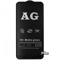 Закаленное защитное стекло для Huawei Y6 (2019), 0.26 mm 9H, 2,5D, Full Glue, матовое, черное