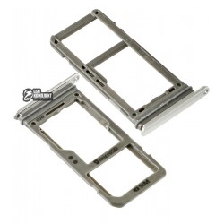 Держатель SIM-карты для Samsung G950FD Galaxy S8, серебристый, arctic Silver, dual SIM