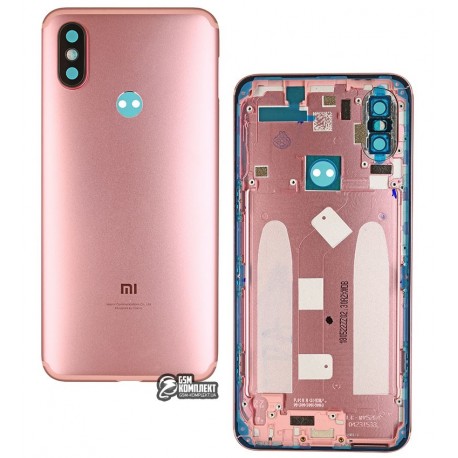 Задняя панель корпуса для Xiaomi Mi 6X, Mi A2, розовая