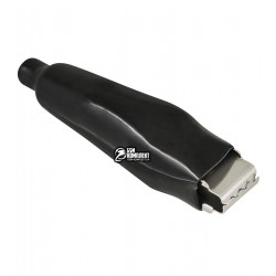 Крокодил малый в изоляции черный, L=43mm, 5A Крокодил малый в изоляции черный, L=43mm, 5A