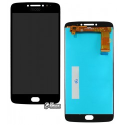 Дисплей для Motorola XT1771 Moto E4 Plus, черный, с сенсорным экраном (дисплейный модуль), Сopy
