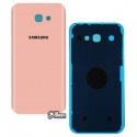 Задня панель корпусу для Samsung A720F Galaxy A7 (2017), рожевий колір