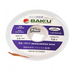 Лента-оплетка BAKU BK 3015, ш. 3,0 мм, д. 1,5 м Лента-оплетка BAKU BK 3015, ш. 3,0 мм, д. 1,5 м