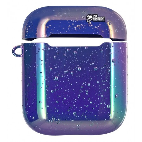 Чехол для Apple AirPods Rainbow case (blue)