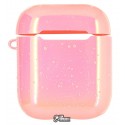 Чехол для Apple AirPods Rainbow case (pink)