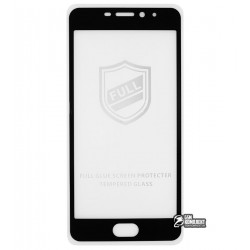 Закаленное защитное стекло для Meizu M5 NOTE, 0,26 mm 9H, 2.5D, Full Glue, черное