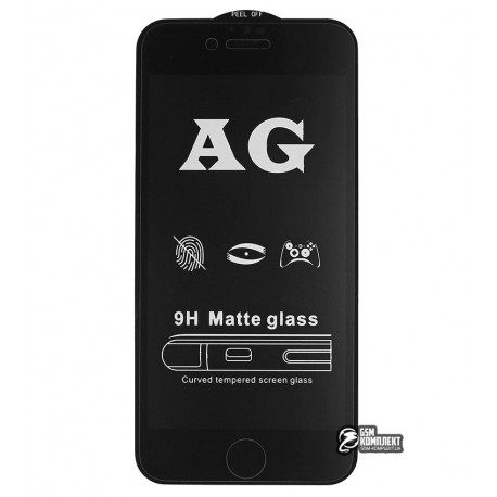Закаленное защитное стекло для Apple iPhone 6, iPhone 6S, 0,26 мм 9H, 2,5D, Full Glue, матовое