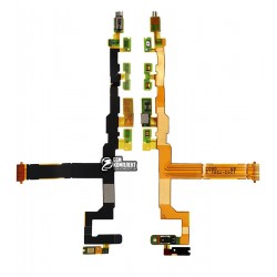 Шлейф для Sony E5803 Xperia Z5 Compact, E5823 Xperia Z5 Compact, кнопки ввімкнення, з компонентами