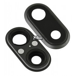 Стекло камеры для Apple iPhone 8 Plus, черное Стекло камеры для Apple iPhone 8 Plus, черное