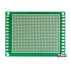 Макетная плата 60x80 мм двухсторонняя шаг 2,0мм