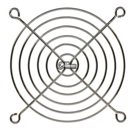 Решетка для вентилятора 92 x 92mm, металлическая, никелированная