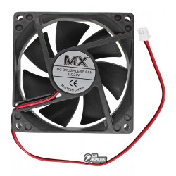 Вентилятор MX-8025 80 x 80 x 25 мм, 24V, 0.2A, 2 провода
